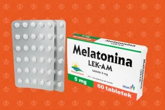 Opakowanie Melatonina LEK-AM 5 mg, 60 tabletek