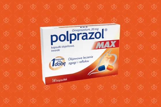 Lek z omeprazolem - Polprazol Max 14 kapsułek