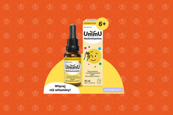 UmmU Multiwitamina i Żelazo 6+, krople dla dzieci, smak pomarańczowy, 30 ml