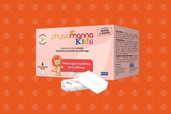 Physiomanna Kids, 6 rozpuszczalnych kostek na pasaż jelitowy