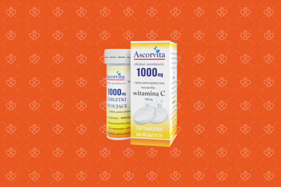Ascorvita, lek z witaminą C 1000 mg, 10 tabletek musujących