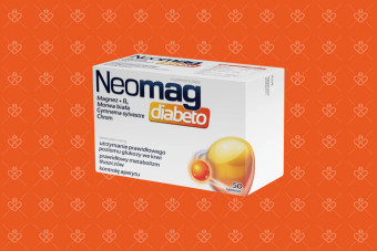 Neomag Diabeto, magnez dla cukrzyków, 50 tabletek