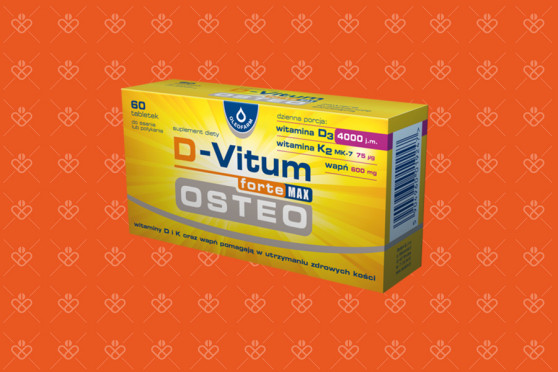 D-Vitum forte Max Osteo, 60 tabletek