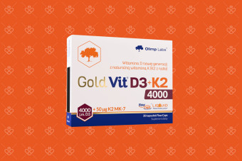 Olimp Gold Vit D3 K2 4000, kapsułki, 30 sztuk