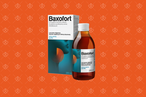 Baxofort 0,74 mg/ml roztwór do płukania jamy ustnej i gardła, 200 ml