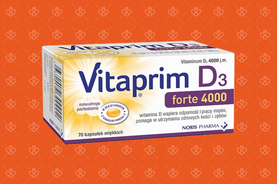 Vitaprim D3 Forte 4000, 70 kapsułek z witaminą D 4000 w oleju lnianym