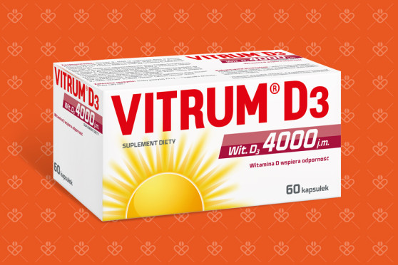 Vitrum D3 Max Strong 4000, 60 kapsułek
