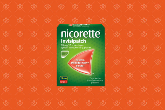 Nicorette Invisipatch, 25 mg/16 h (krok 1), Plastry na rzucenie palenia, 7 sztuk