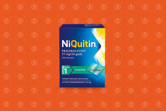 NiQuitin Plastry 21 mg/24 h, 7 sztuk, lek na rzucenie palenia, krok 1