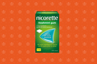 Nicorette freshmint miętowe gumy 4 mg 105 sztuk