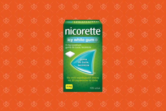 Nicorette Icy White Gum, 4 mg, guma do żucia, lecznicza, 105 sztuk