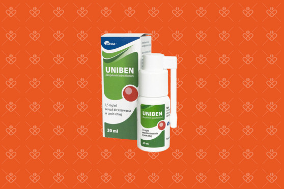 Uniben 1,5 mg/ml, aerozol do stosowania w jamie ustnej, 30 ml