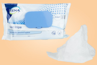 Tena Wet Wipe, chusteczki oczyszczające, 80 sztuk