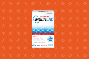 Multilac probiotyk z dużą ilością szczepów, 20 kapsułek