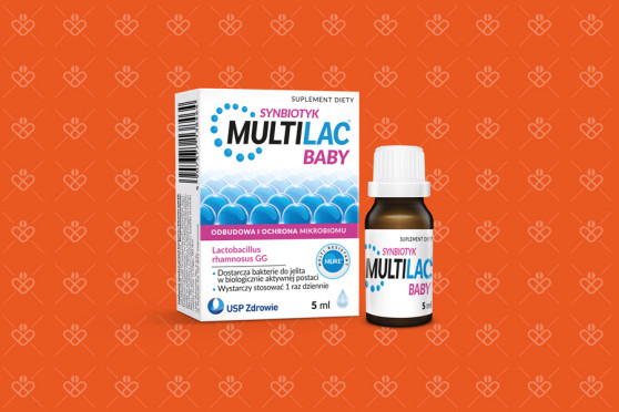 Multilac Baby, krople probiotyk dla niemowląt i dzieci, 5 ml