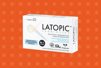 Latopic kapsułki, probiotyk na alergię i AZS, 30 kapsułek