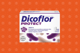 Dicoflor Protect osłonowy przy lekach - duże opakowanie dicoflor 50 kapsułek