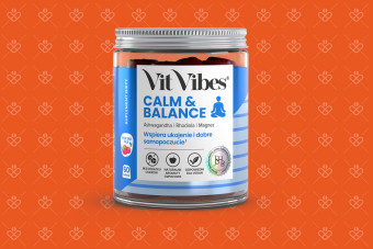 Vit Vibes Calm Balance - żelki z ashwaganda żeńszeniem i magnezem na dobre samopoczucie