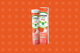 Centrum Vital Dorośli, koenzym Q10, smak brzoskwinia-jabłko, 20 tabletek musujących
