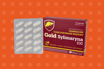 Gold Sylimaryna 100, olimp na wątrobę, sylimaron, sylimaryna 100 mg