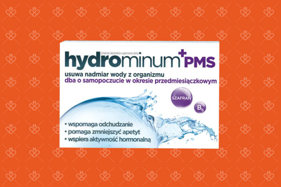 Opakowanie suplementu diety Hydrominum +PMS 30 tabletek Aflofarm