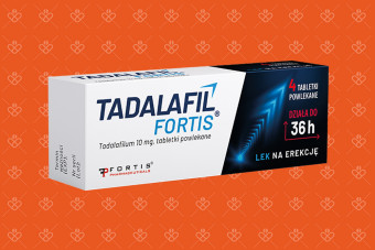 Opakowanie lekuTadalafil Fortis 10 mg - 4 tabletki powlekane