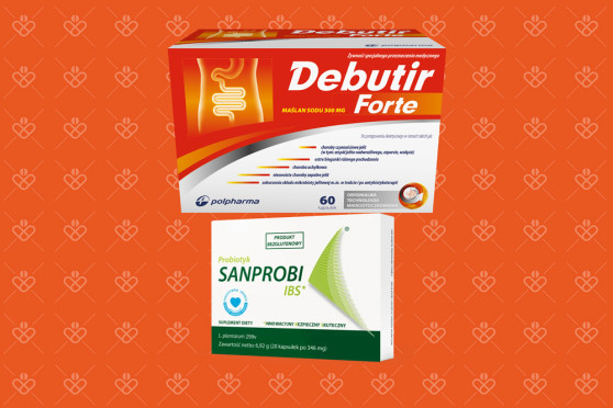 Zestaw Sanprobi IBS i Debutir Forte (maślan sodu)