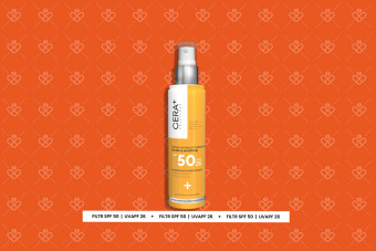 Cera+ Emulsja do ciała SPF 50 do skóry wrażliwej — opakowanie produktu