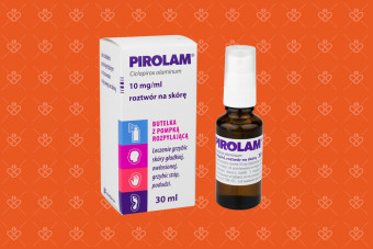 Pirolam, płyn na grzybicę stóp, skóry, 30 ml
