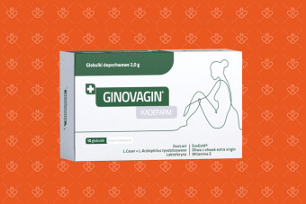 Ginovagin Kadefarm — opakowanie globulek dopochwowych, 10 x 2 g