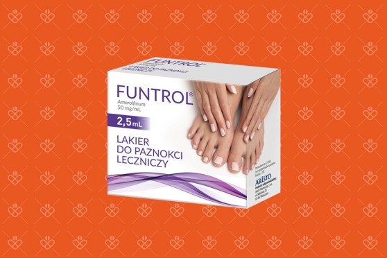 Funtrol — opakowanie leczniczego lakieru do paznokci, 5 mL