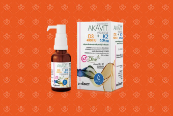 Akavit Witamina D3 4000 IU + K2, krople z pompką dozującą, opakowanie