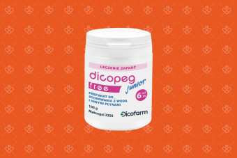 Opakowanie Dicopeg Junior Free 100 g z makrogolem 3350