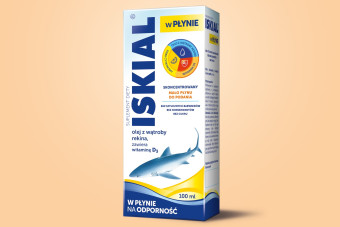 ISKIAL w płynie, olej z wątroby rekina, na odporność, 100 ml, dla dzieci od 3 lat i dorosłych