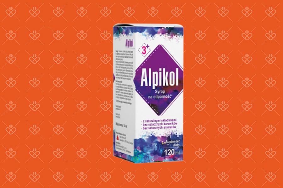 Alpikol syrop na odporność z czarnym bzem, pelargonią i beta-glukanem